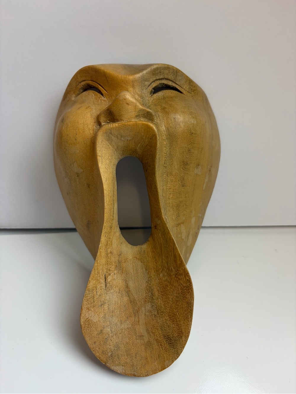 Indonesian Wooden Theatre Scream Mask
